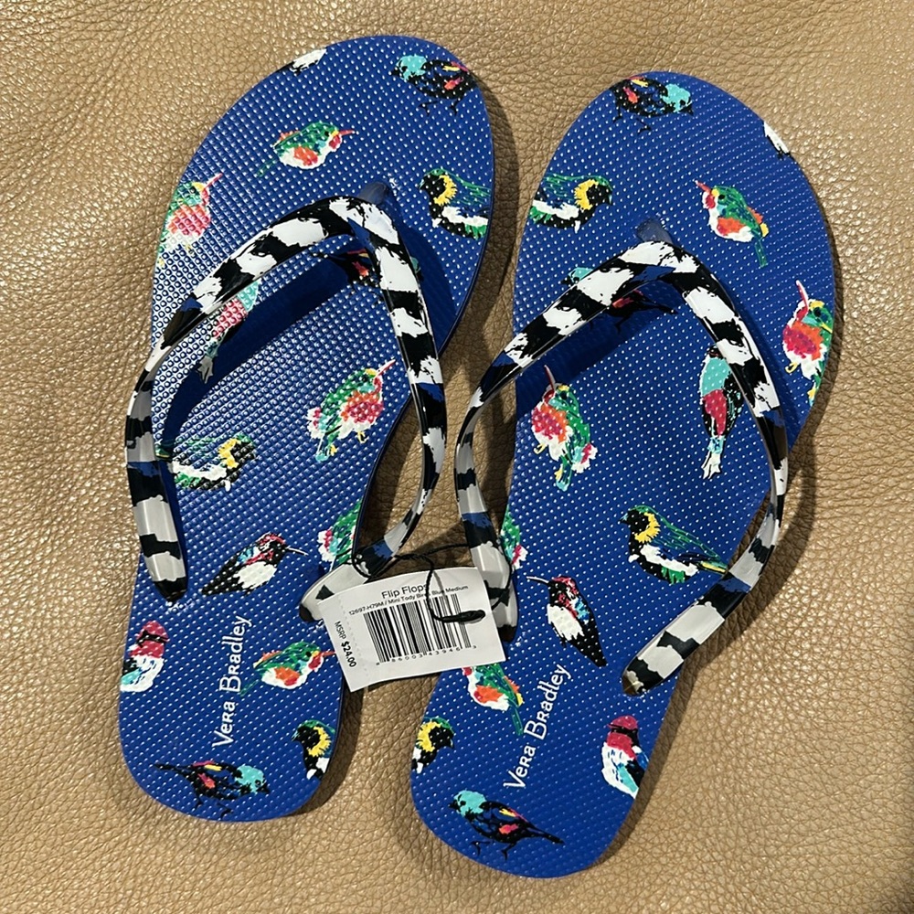 Vera Bradley Flip Flops NWT
